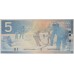 CANADA 2002 . FIVE 5 DOLLARS BANKNOTE . SLIGHT CENTRE FOLD